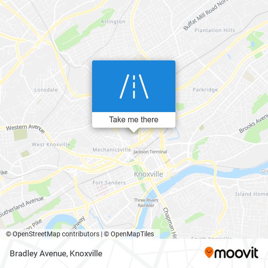 Mapa de Bradley Avenue