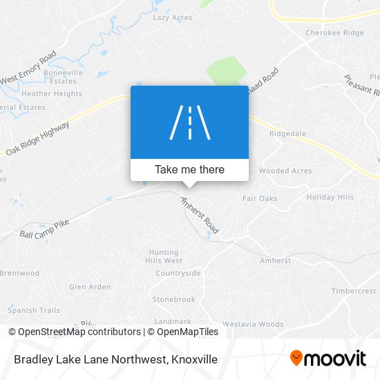 Mapa de Bradley Lake Lane Northwest
