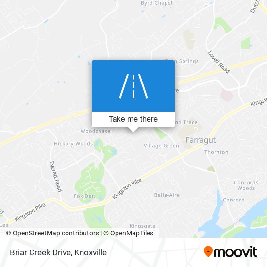 Briar Creek Drive map