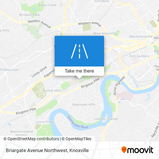 Briargate Avenue Northwest map