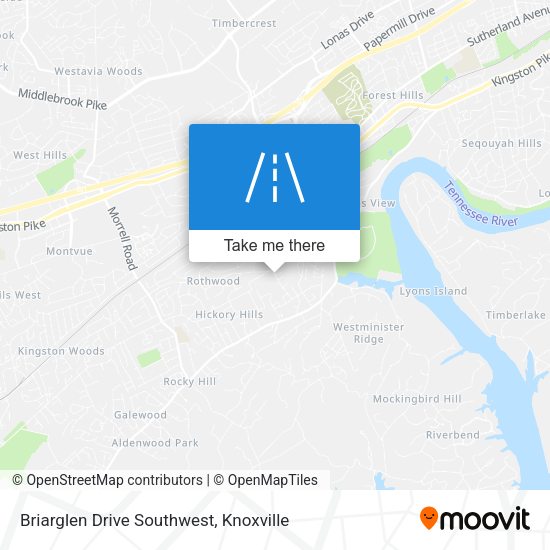 Mapa de Briarglen Drive Southwest