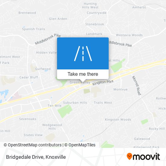 Bridgedale Drive map