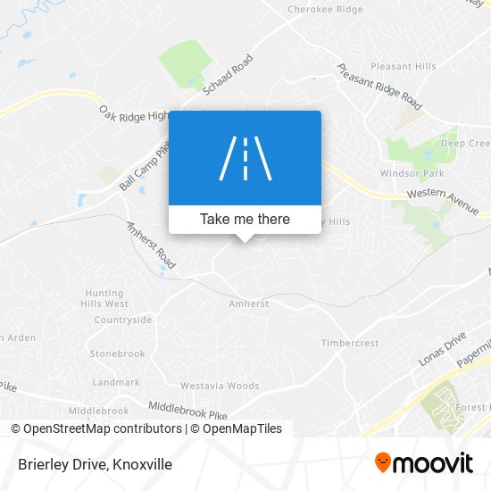 Brierley Drive map