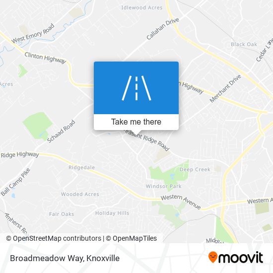 Broadmeadow Way map