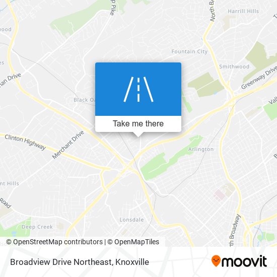 Broadview Drive Northeast map