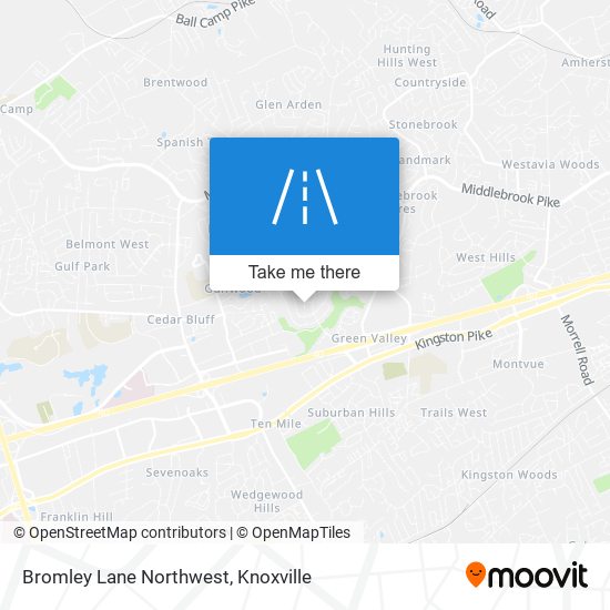 Bromley Lane Northwest map