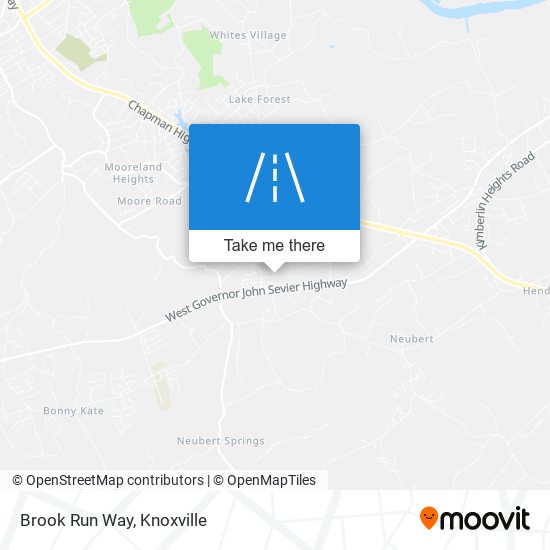 Brook Run Way map