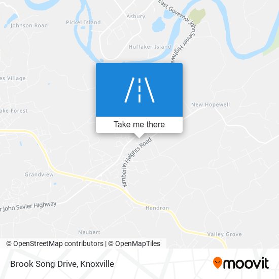 Brook Song Drive map