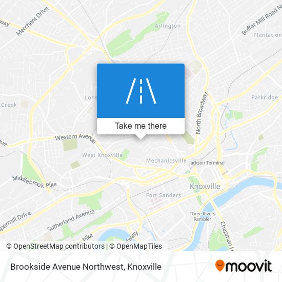 Brookside Avenue Northwest map