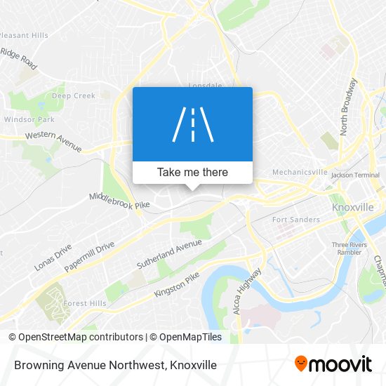 Mapa de Browning Avenue Northwest