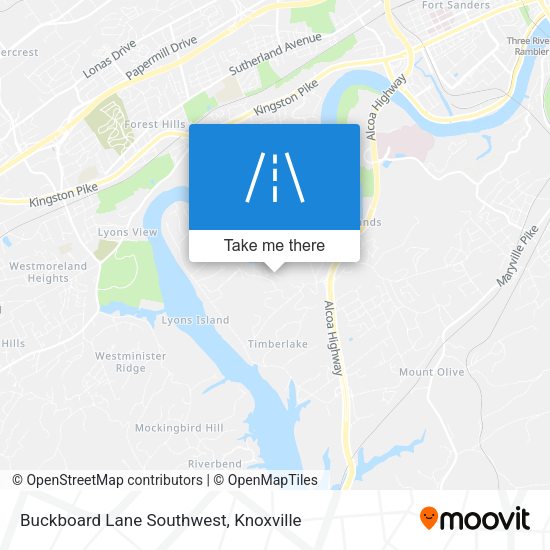 Mapa de Buckboard Lane Southwest