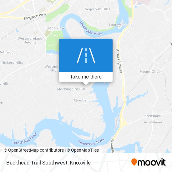 Buckhead Trail Southwest map