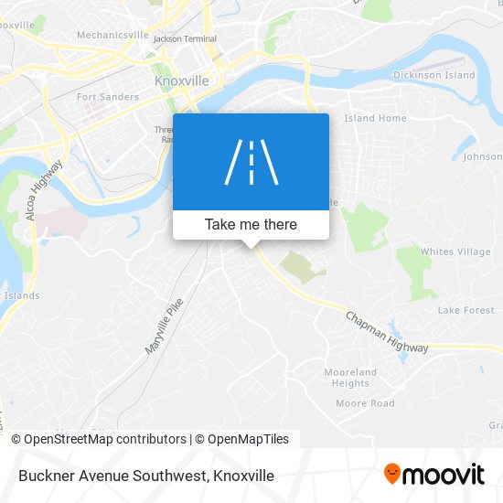 Buckner Avenue Southwest map