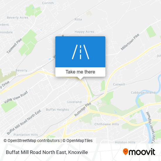 Buffat Mill Road North East map