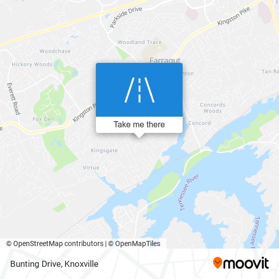 Bunting Drive map