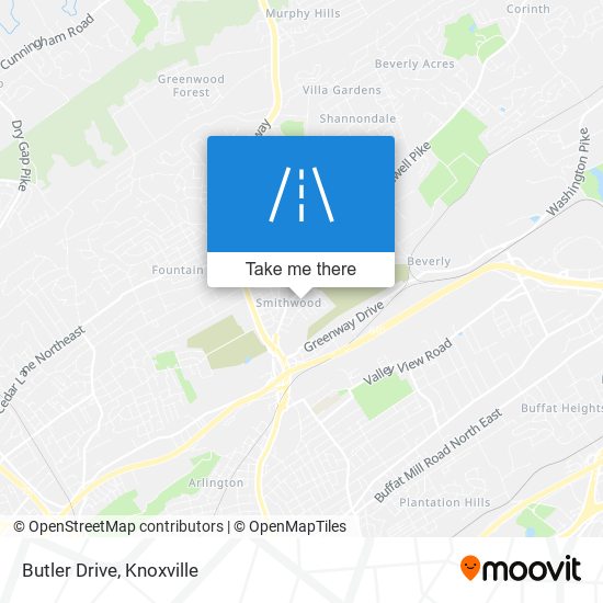 Butler Drive map