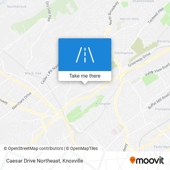 Caesar Drive Northeast map