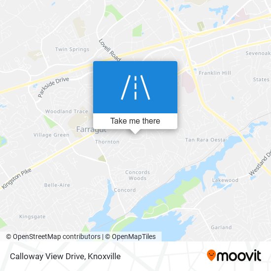Calloway View Drive map