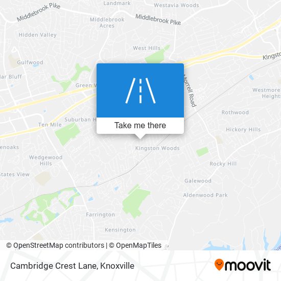 Cambridge Crest Lane map