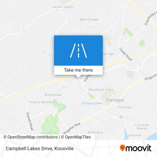 Mapa de Campbell Lakes Drive