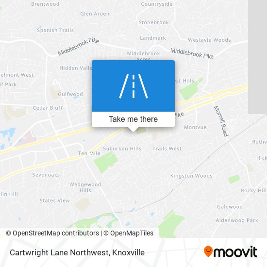 Cartwright Lane Northwest map