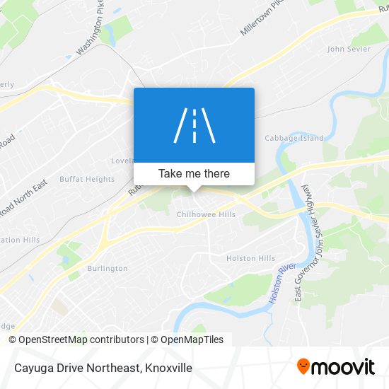 Cayuga Drive Northeast map