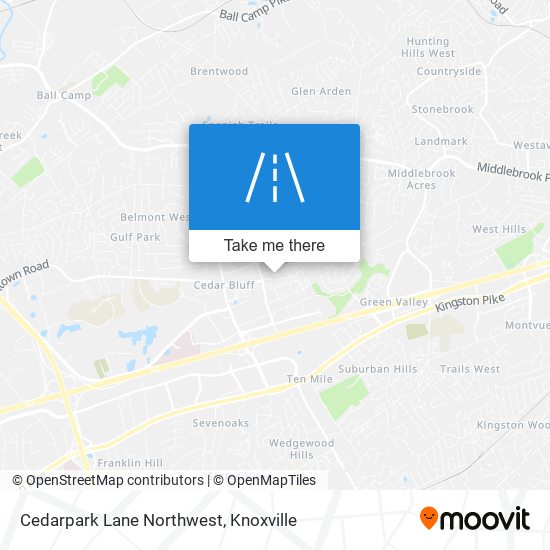 Mapa de Cedarpark Lane Northwest