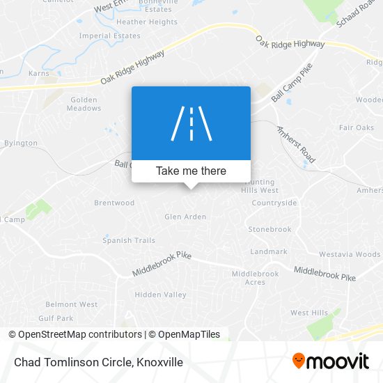 Mapa de Chad Tomlinson Circle