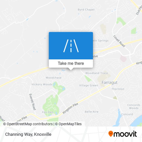 Channing Way map