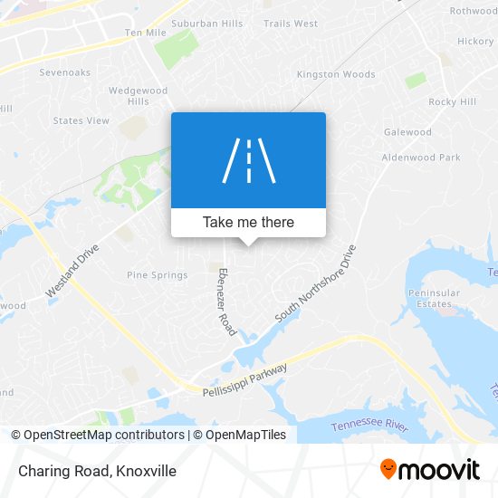 Mapa de Charing Road