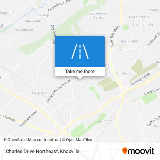 Charles Drive Northeast map