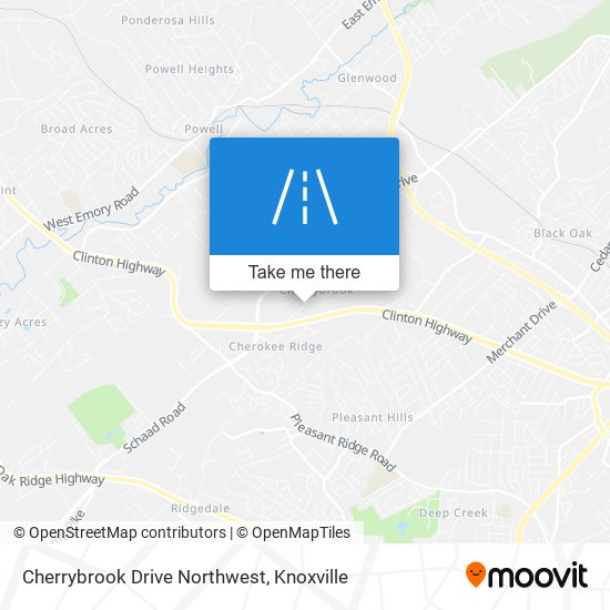 Mapa de Cherrybrook Drive Northwest