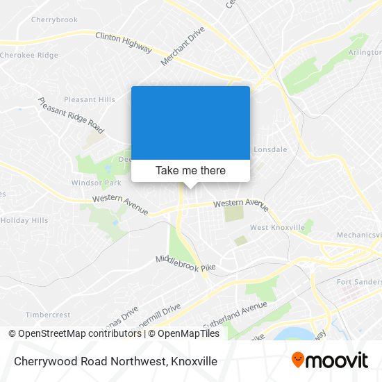 Mapa de Cherrywood Road Northwest