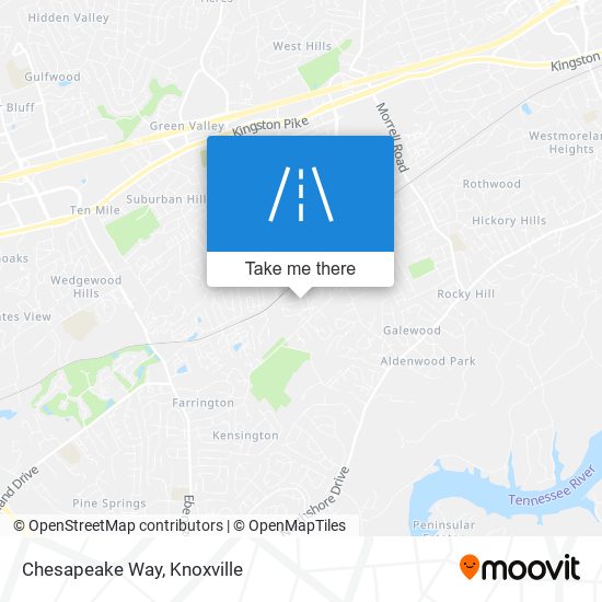 Chesapeake Way map