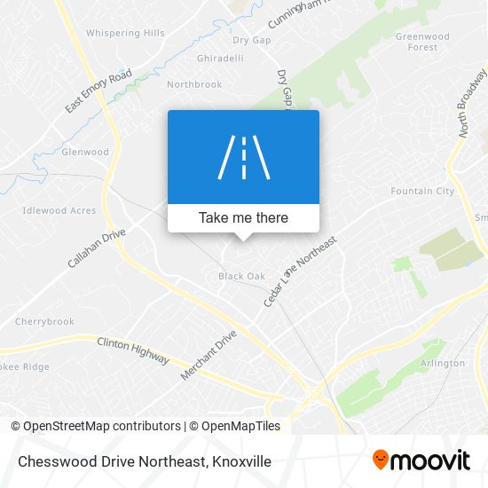 Chesswood Drive Northeast map