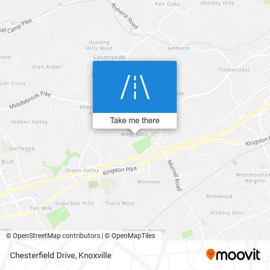 Chesterfield Drive map