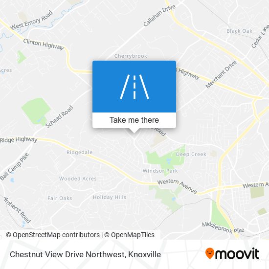 Chestnut View Drive Northwest map