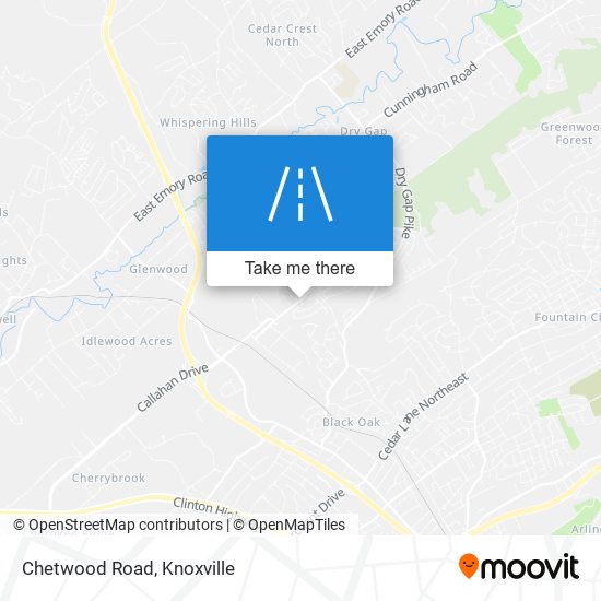 Chetwood Road map