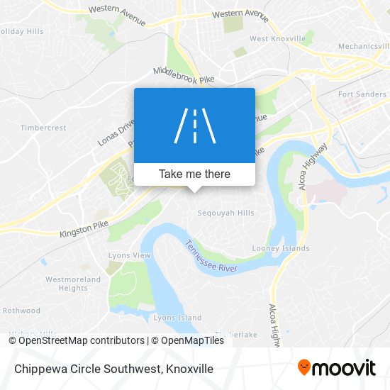 Mapa de Chippewa Circle Southwest