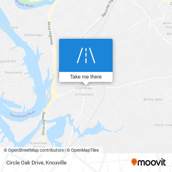 Circle Oak Drive map