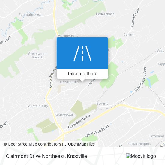 Clairmont Drive Northeast map