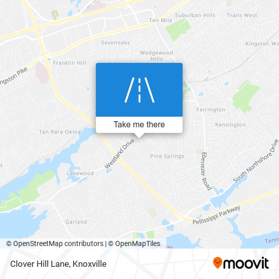 Clover Hill Lane map
