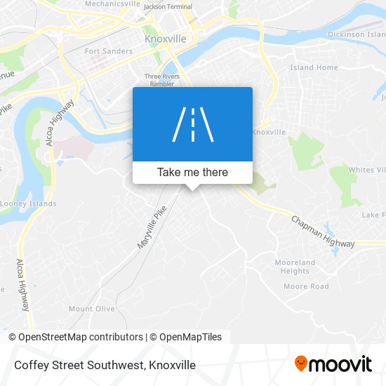 Coffey Street Southwest map