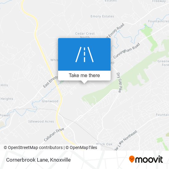 Cornerbrook Lane map