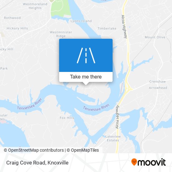 Craig Cove Road map