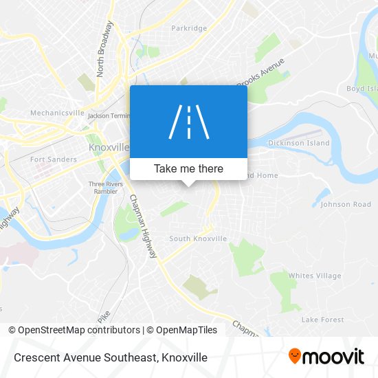 Crescent Avenue Southeast map