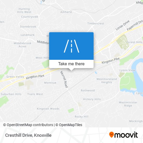 Cresthill Drive map