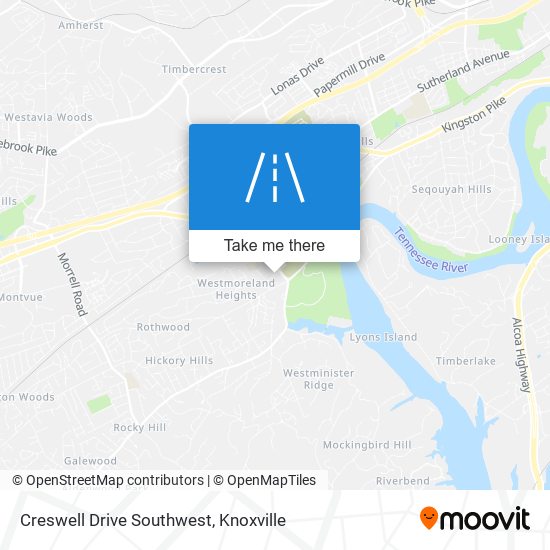 Creswell Drive Southwest map