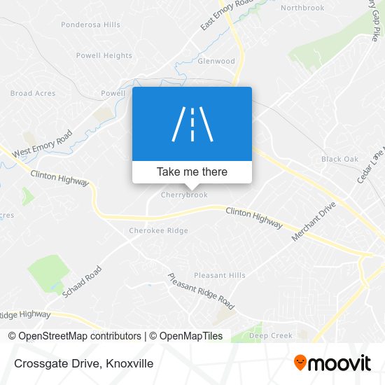 Crossgate Drive map