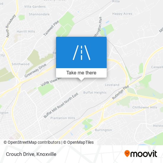 Crouch Drive map